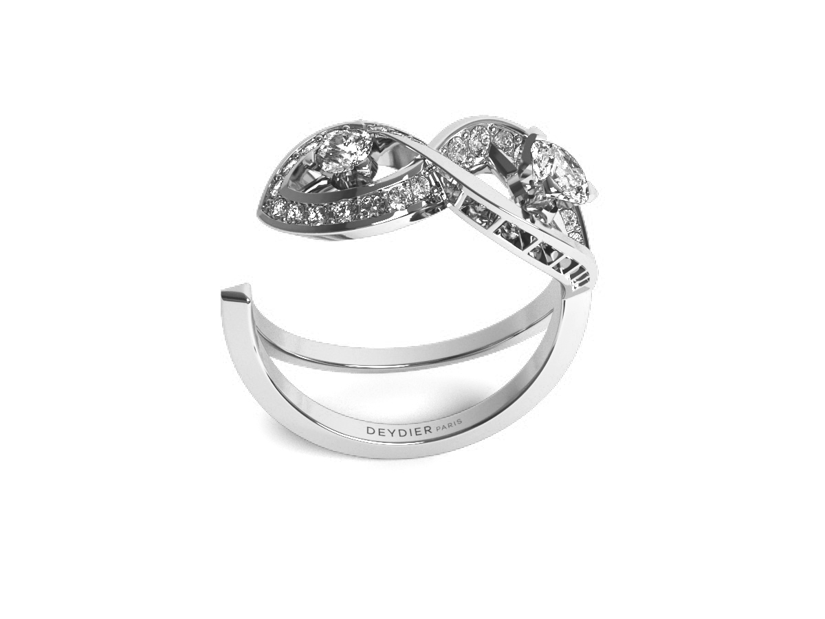 Bague Fairy Tale Infinity - Or Blanc 18 carats <br/>Diamants blancs 