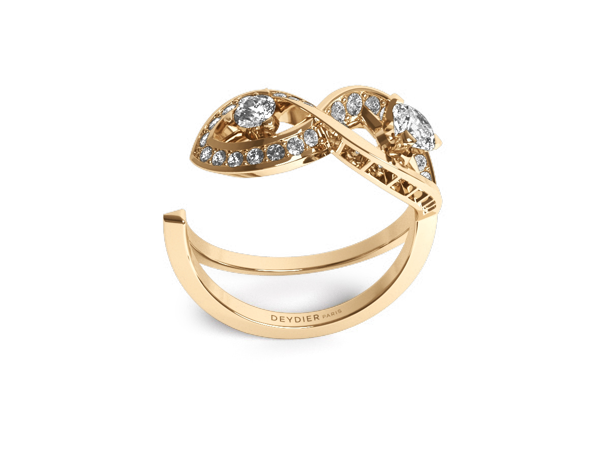 Bague Fairy Tale Infinity - Or Jaune 18 carats <br/>Diamants blancs 