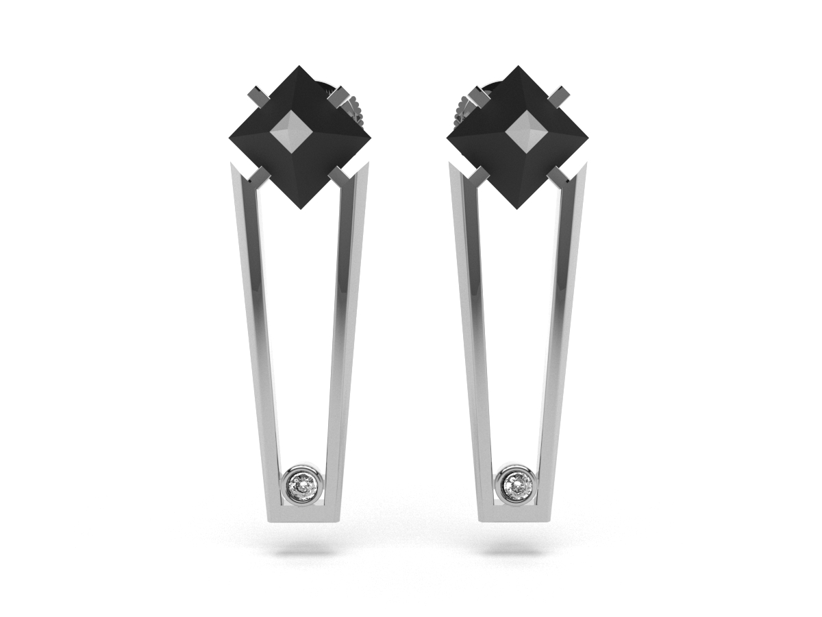 Boucles d'oreilles PYRAMIDE -